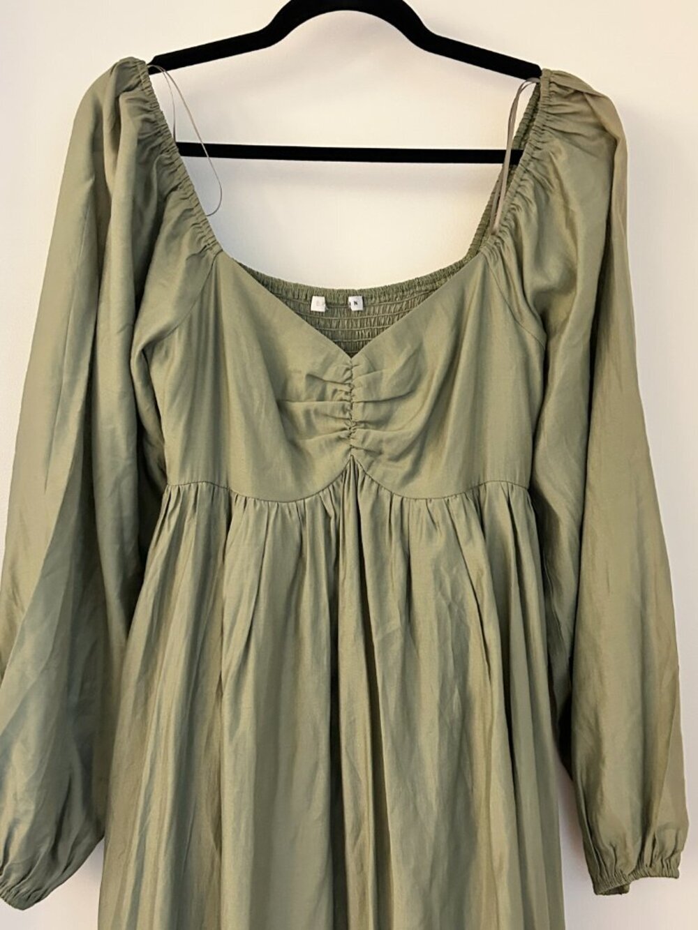 Baltic Born Annalisa Midi Dress in Olive Green Size S NWOT - Picture 5 of 11